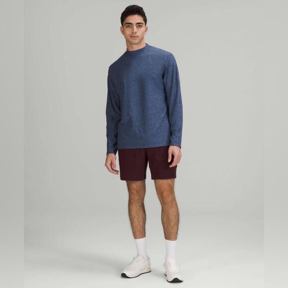 Lululemon Rulu Mockneck Long-Sleeve Shirt in Heathered Blue Nile XL  NWOT - Picture 1 of 11